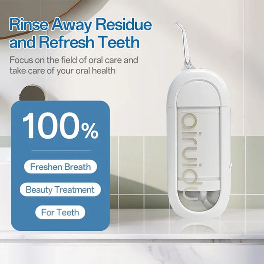 Portable Oral Irrigator Dental Water Jet Mini Powerful Water Flosser for Teeth Cleaning Floss Telescopic Tank Home Travel Bag
